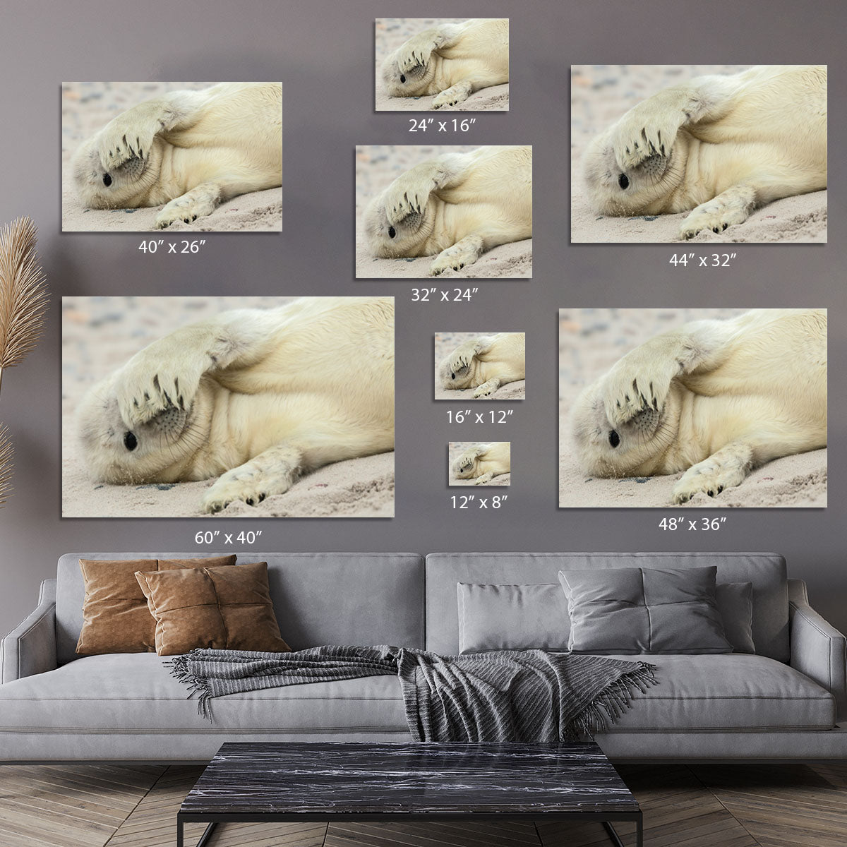 Peekaboo Canvas Print or Poster - 1x - 7