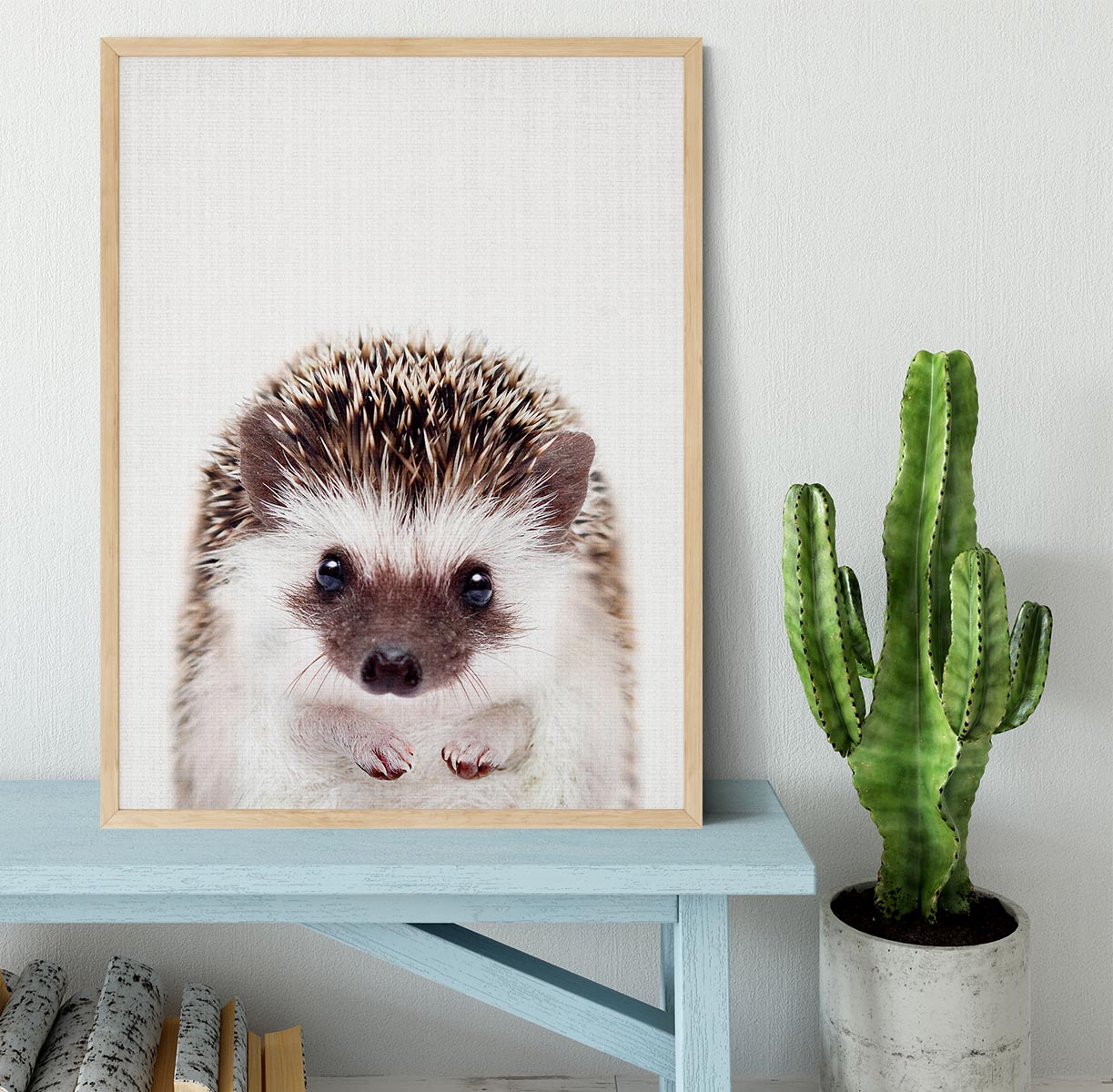 Peekaboo Hedgehog Framed Print - 1x - 4