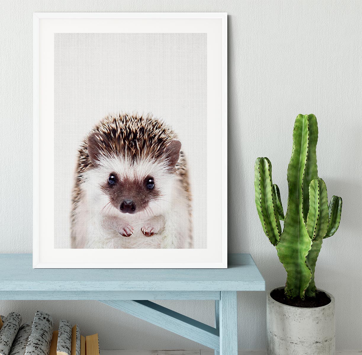 Peekaboo Hedgehog Framed Print - 1x - 5