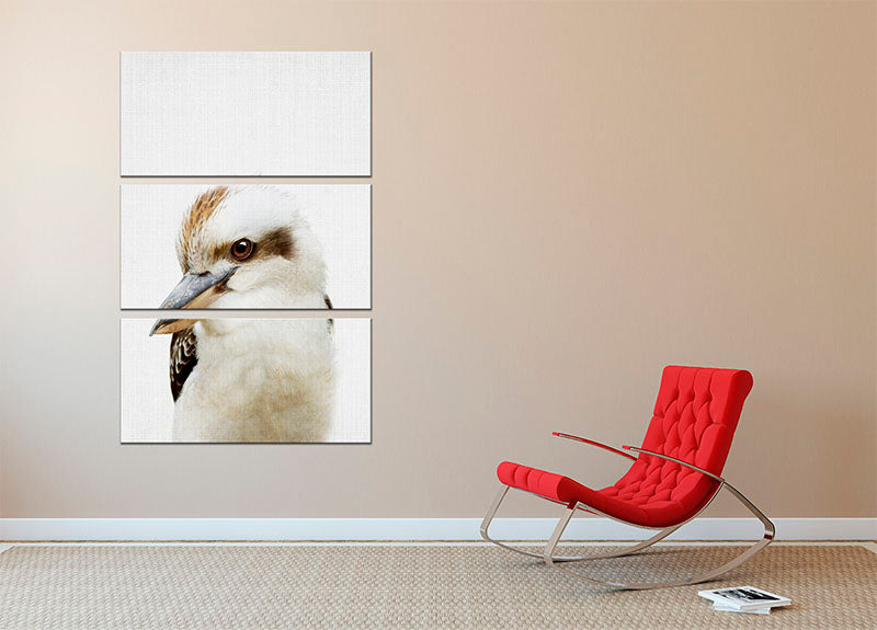 Peekaboo Kookaburra 3 Split Panel Canvas Print - 1x - 2