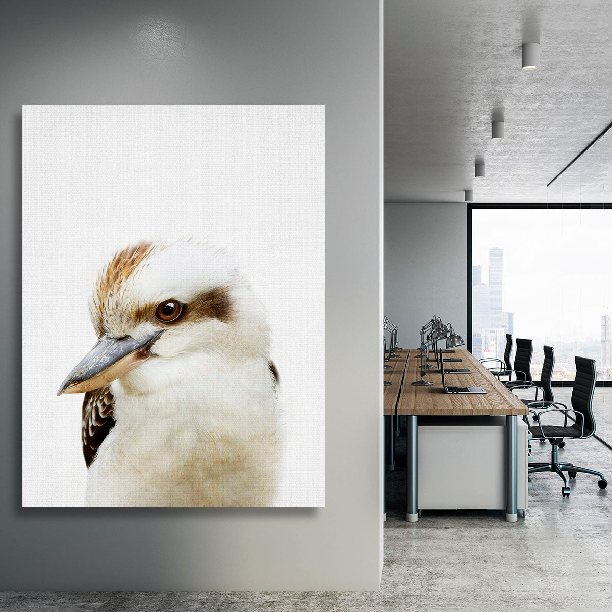 Peekaboo Kookaburra Canvas Print or Poster - 1x - 3