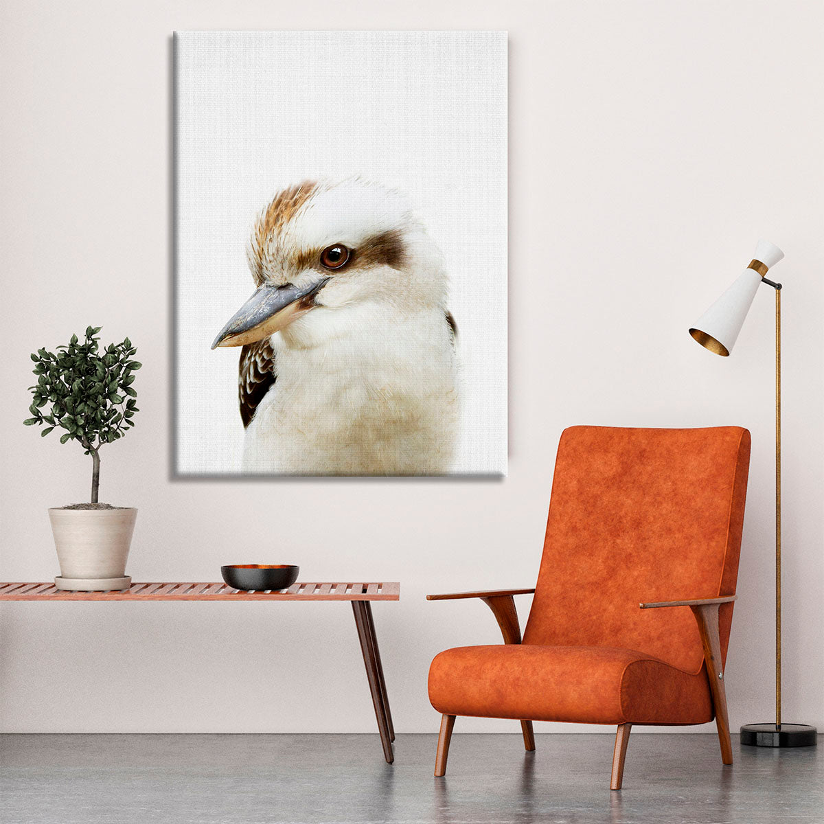 Peekaboo Kookaburra Canvas Print or Poster - 1x - 6