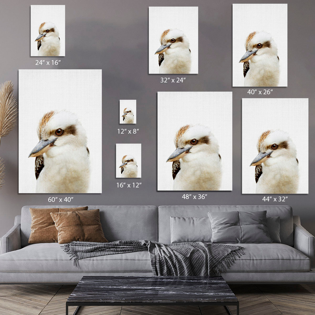 Peekaboo Kookaburra Canvas Print or Poster - 1x - 7