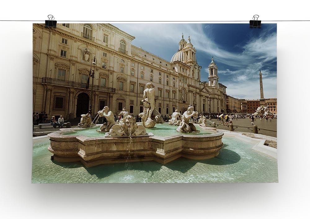 Piazza Navona Rome Poster - Unframed