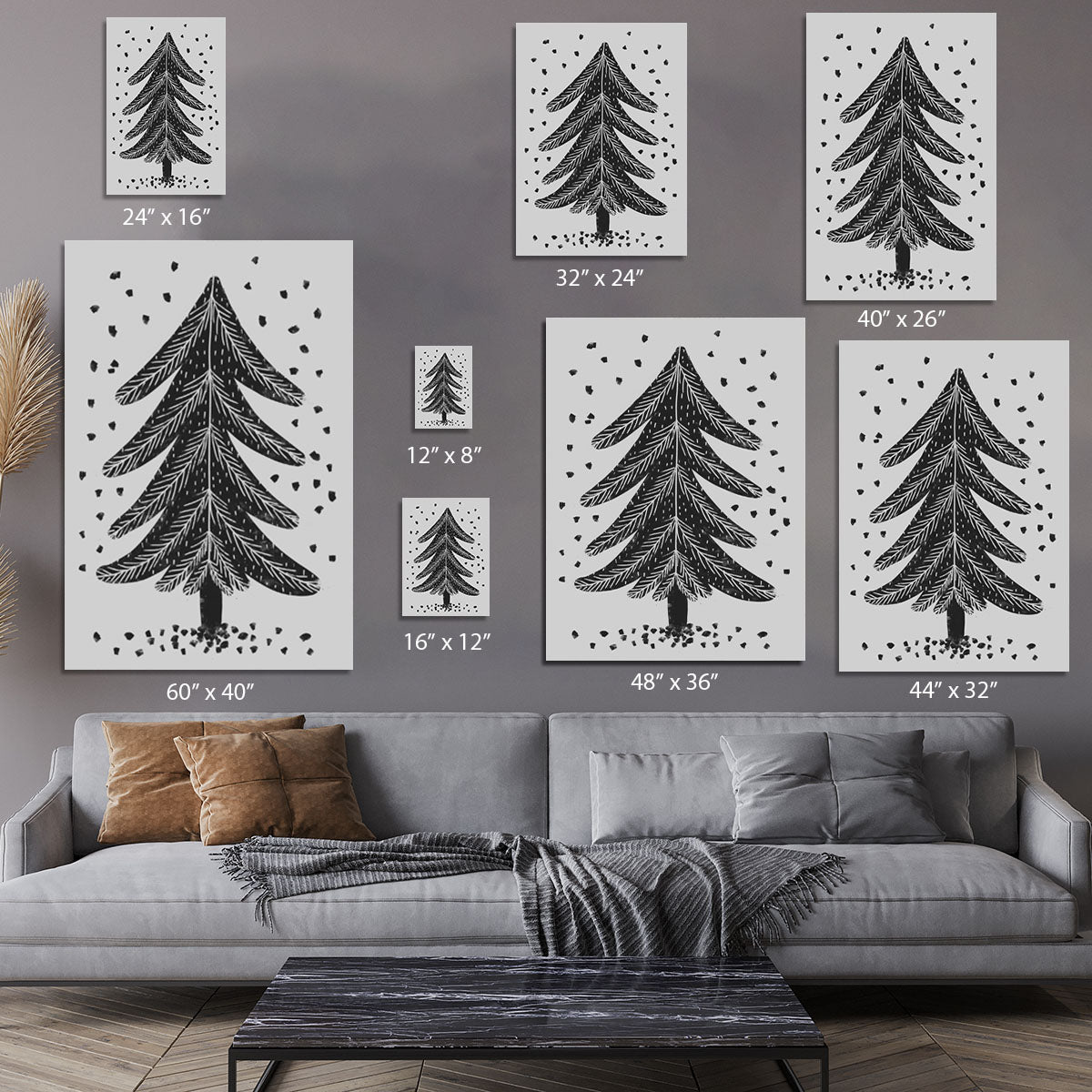 Pine Tree Canvas Print or Poster - 1x - 7