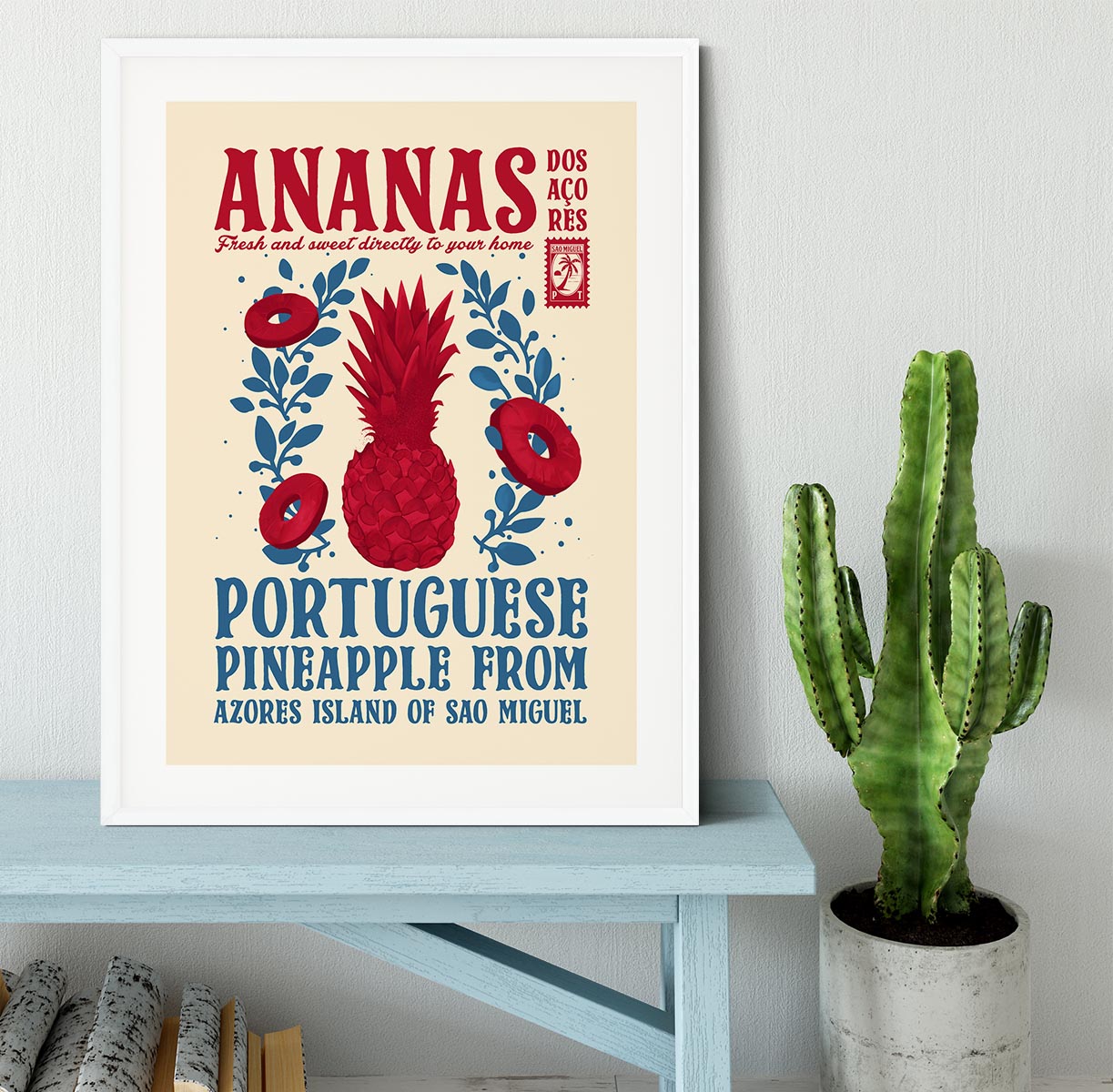 Pineapple kitchen print Framed Print - Canvas Art Rocks - 5