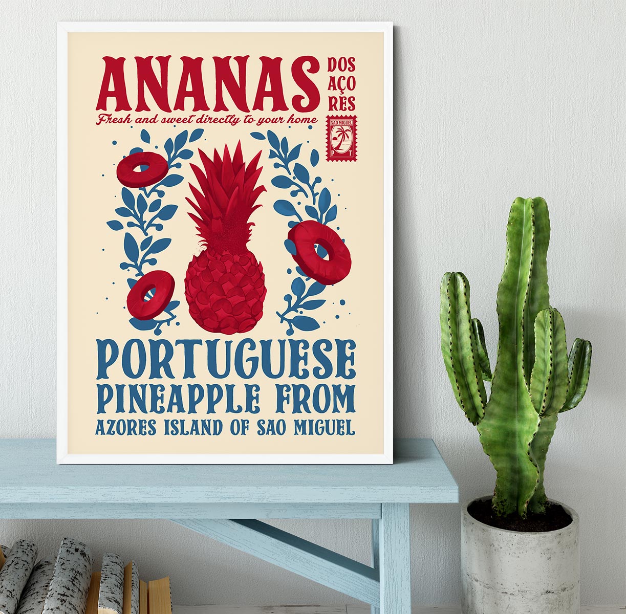 Pineapple kitchen print Framed Print - Canvas Art Rocks -6