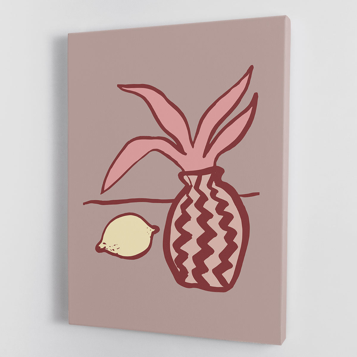 Pink Lemon Canvas Print or Poster - 1x - 1