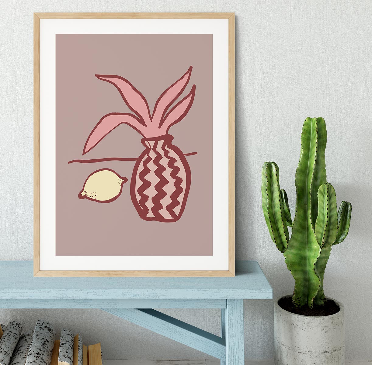 Pink Lemon Framed Print - 1x - 3