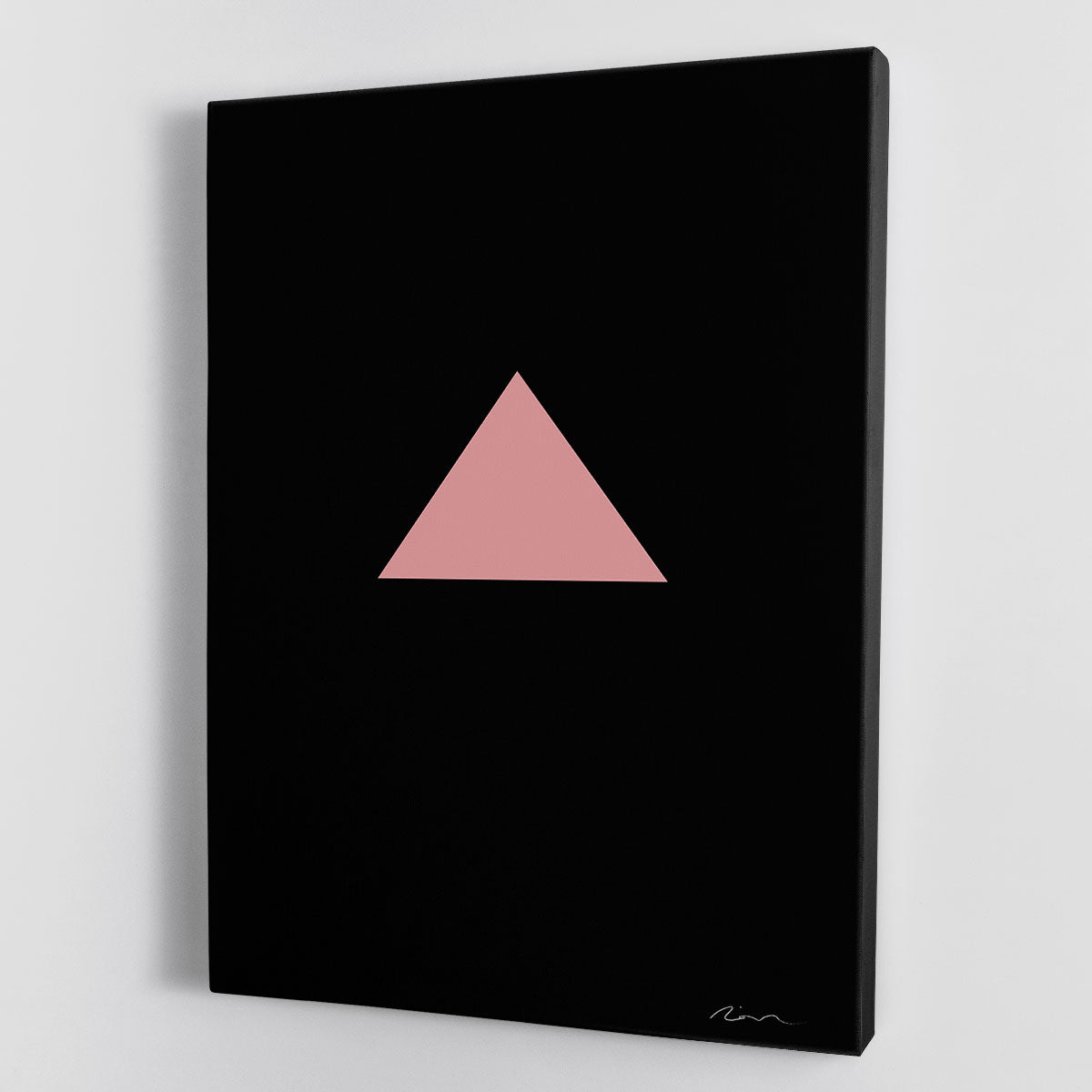 Pink Triangle Canvas Print or Poster - 1x - 1