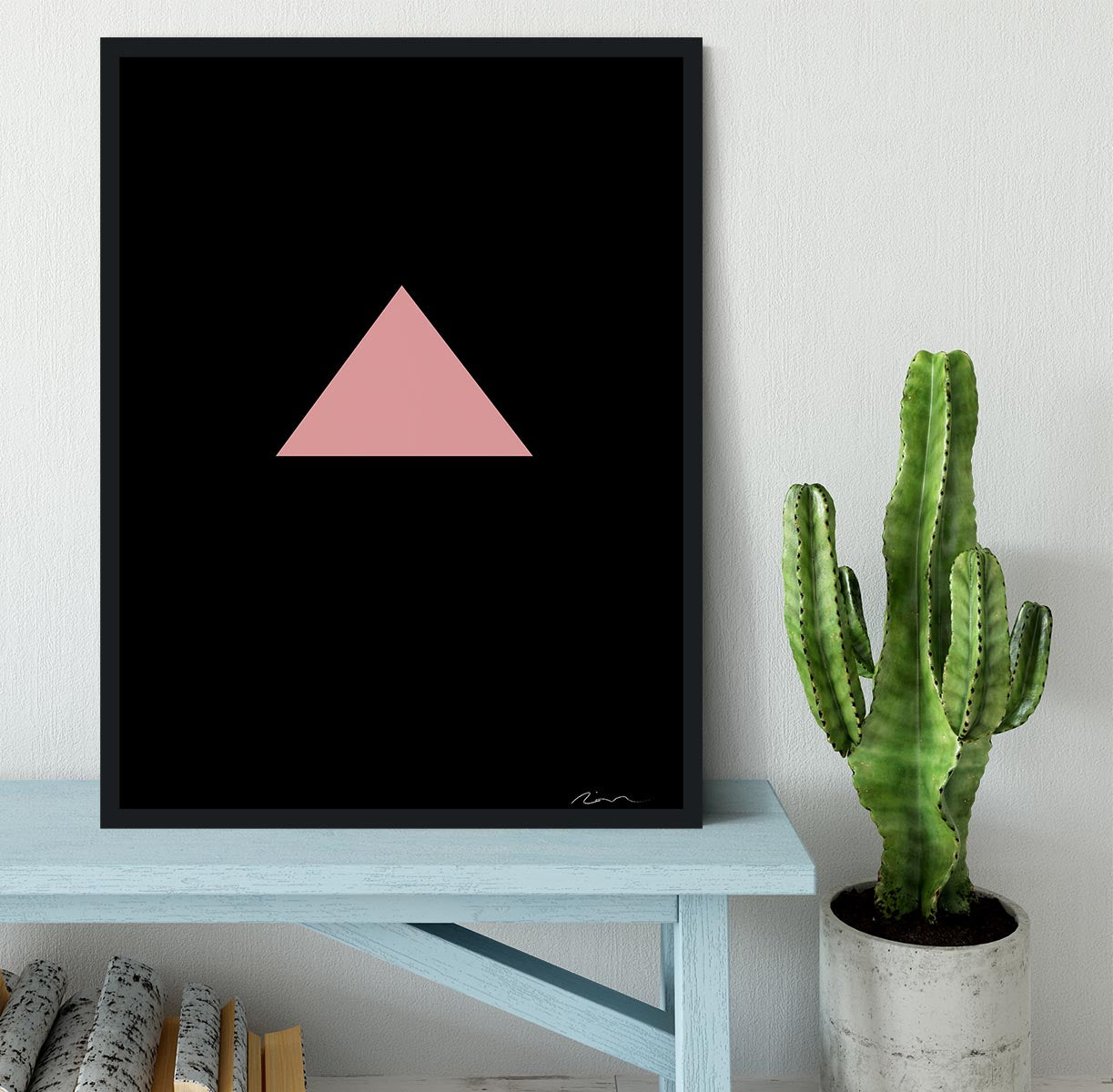 Pink Triangle Framed Print - 1x - 2