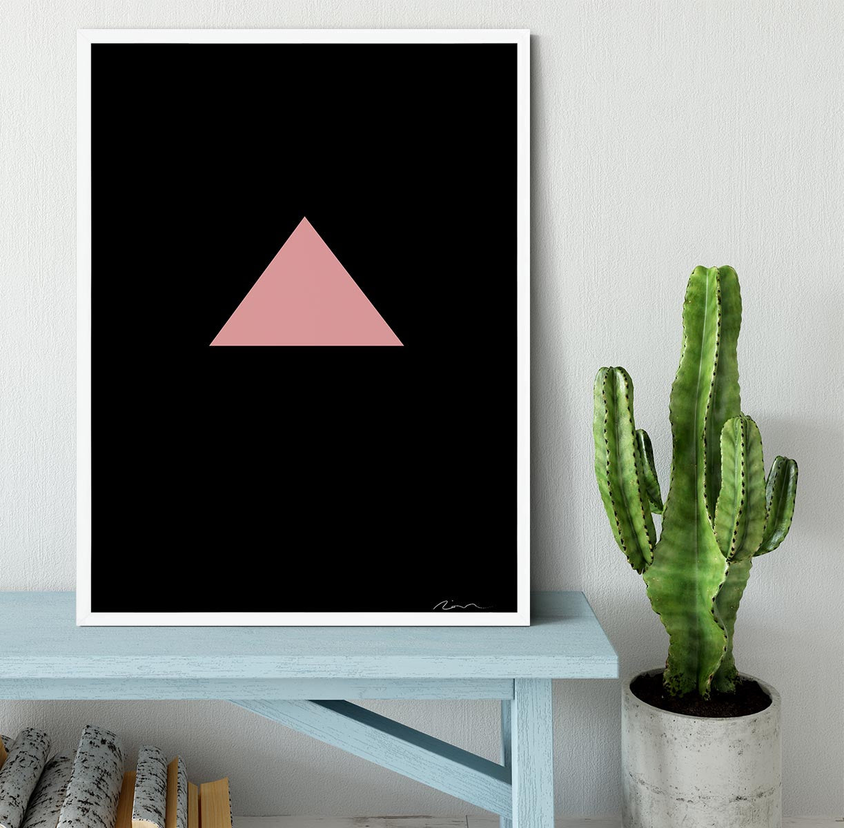 Pink Triangle Framed Print - 1x -6