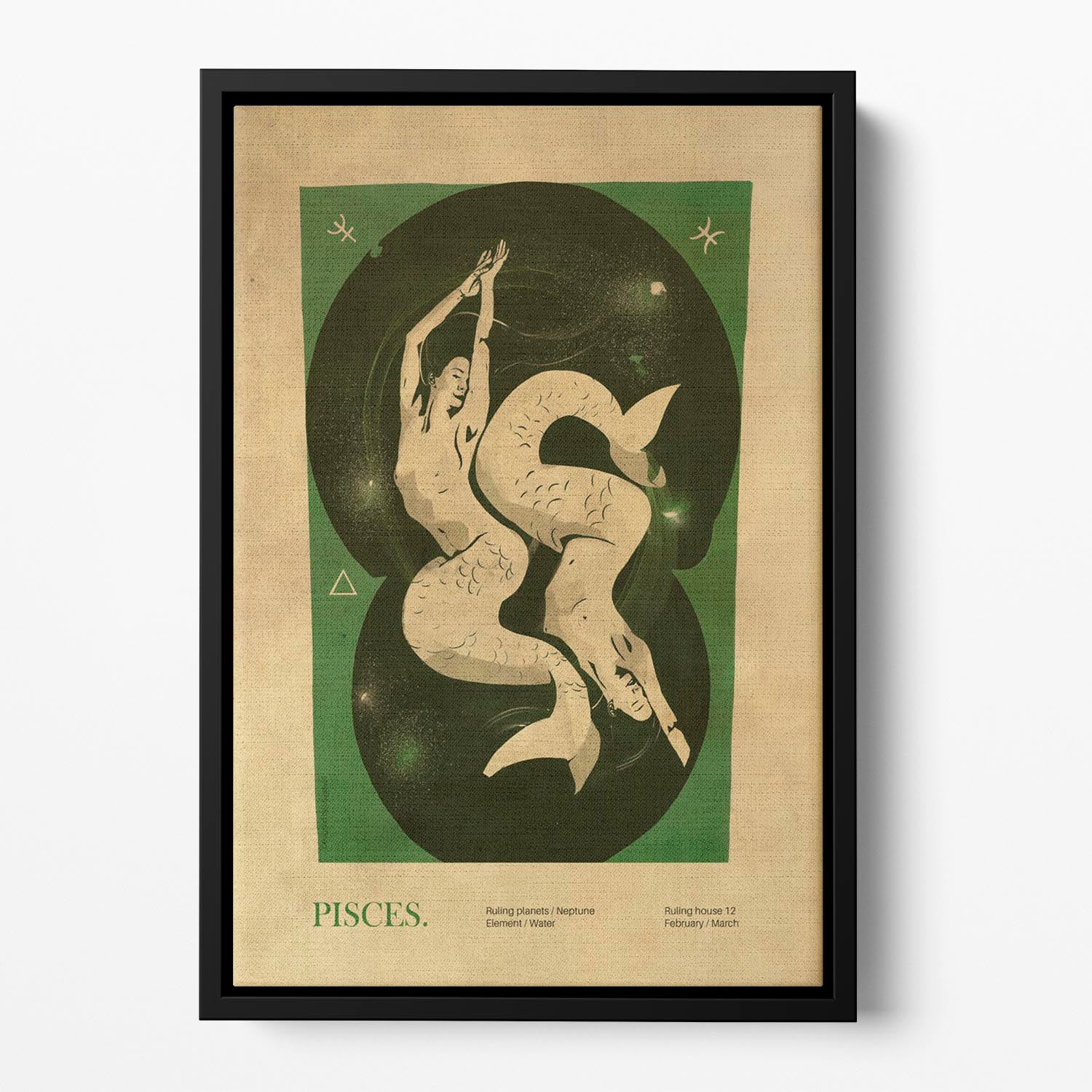 Pisces Celestial Dreams Poster Floating Framed Canvas - Canvas Art Rocks - 2