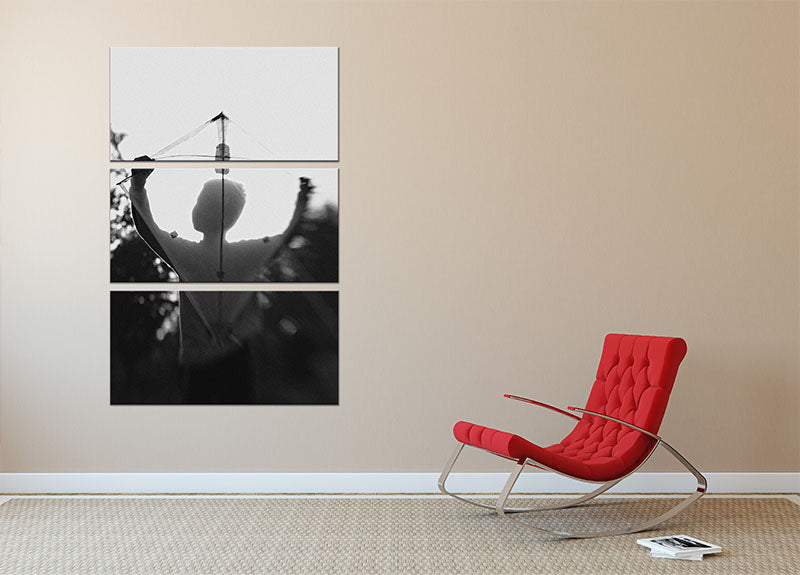 Play a Kite 3 Split Panel Canvas Print - 1x - 2