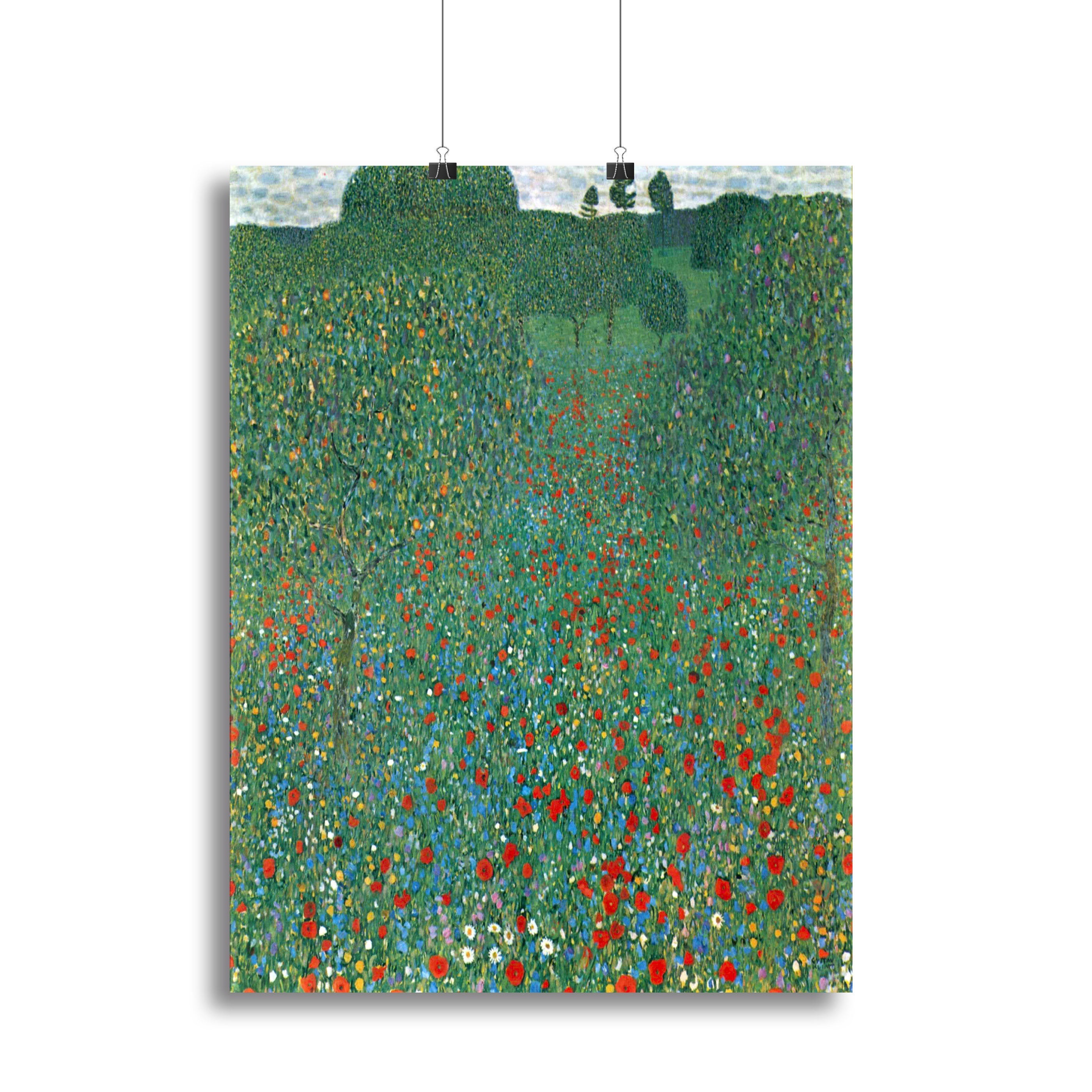 Poppy Field by Klimt Poster - Unframed