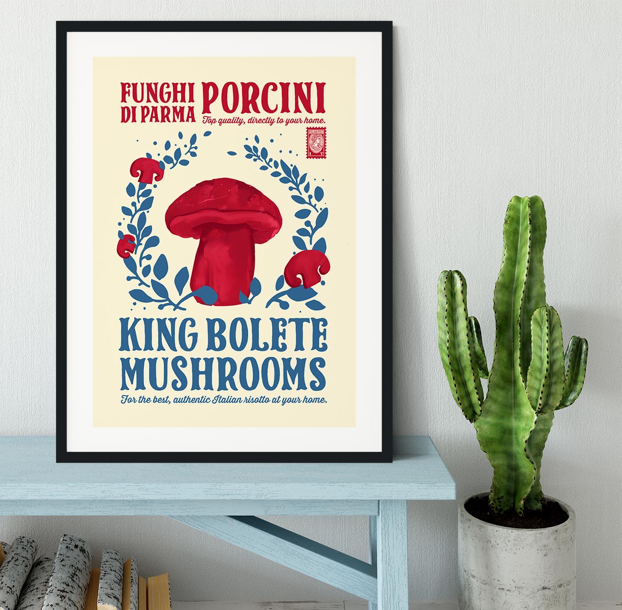 Porcini kitchen print Framed Print - Canvas Art Rocks - 1