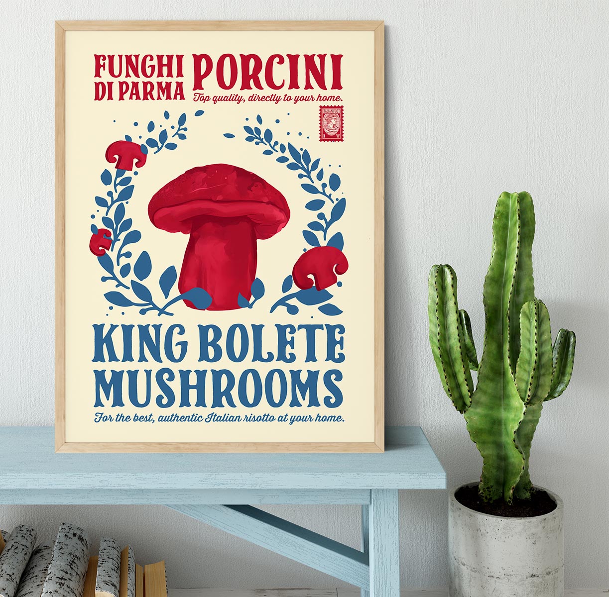 Porcini kitchen print Framed Print - Canvas Art Rocks - 4