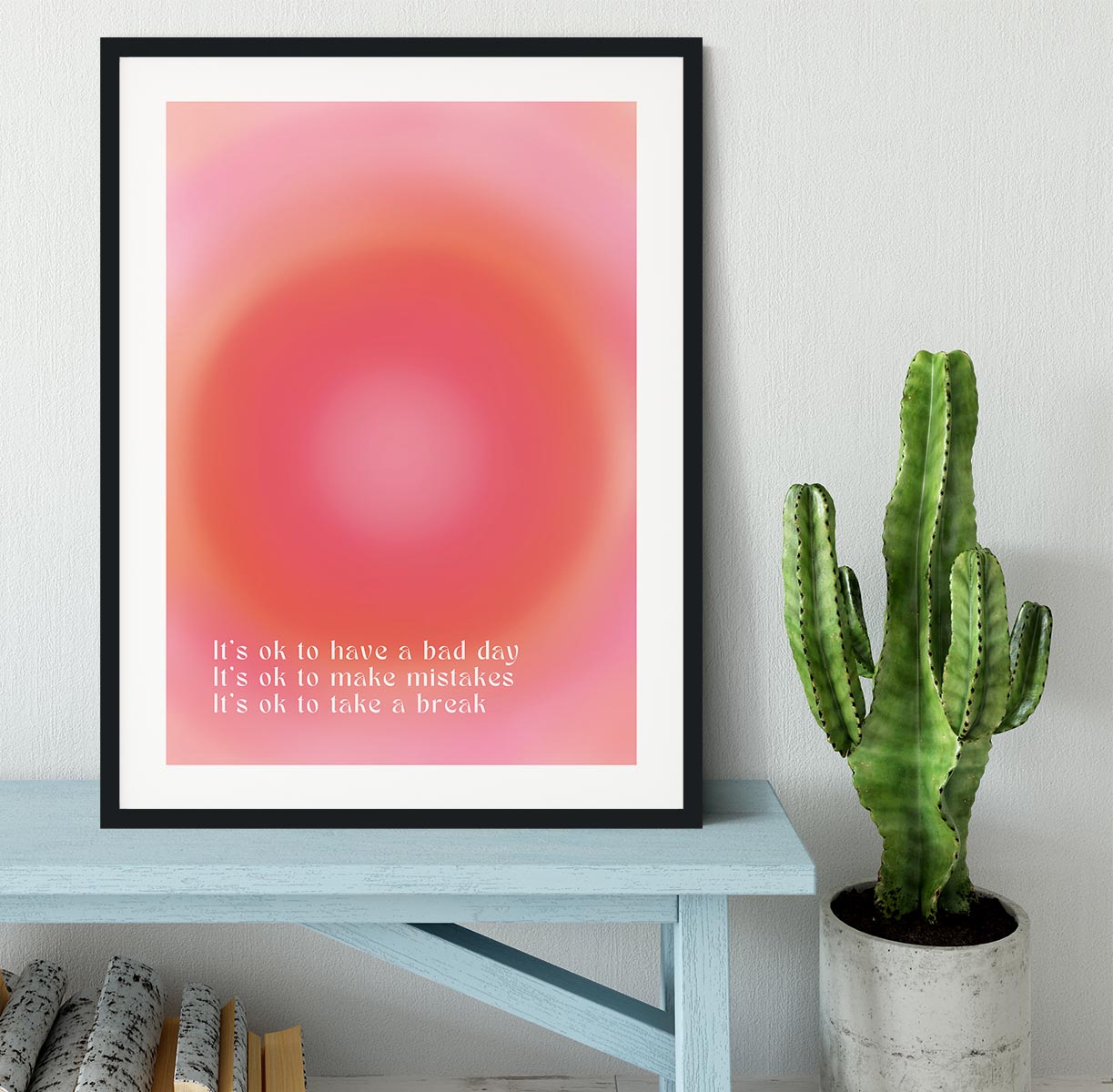 Positivity Spark Poster Framed Print - Canvas Art Rocks - 1