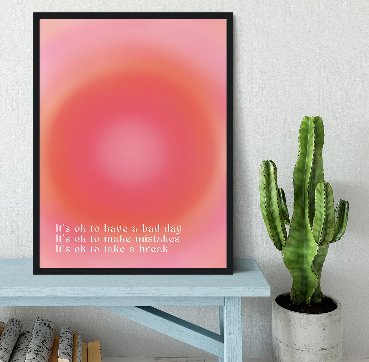 Positivity Spark Poster Framed Print - Canvas Art Rocks - 2