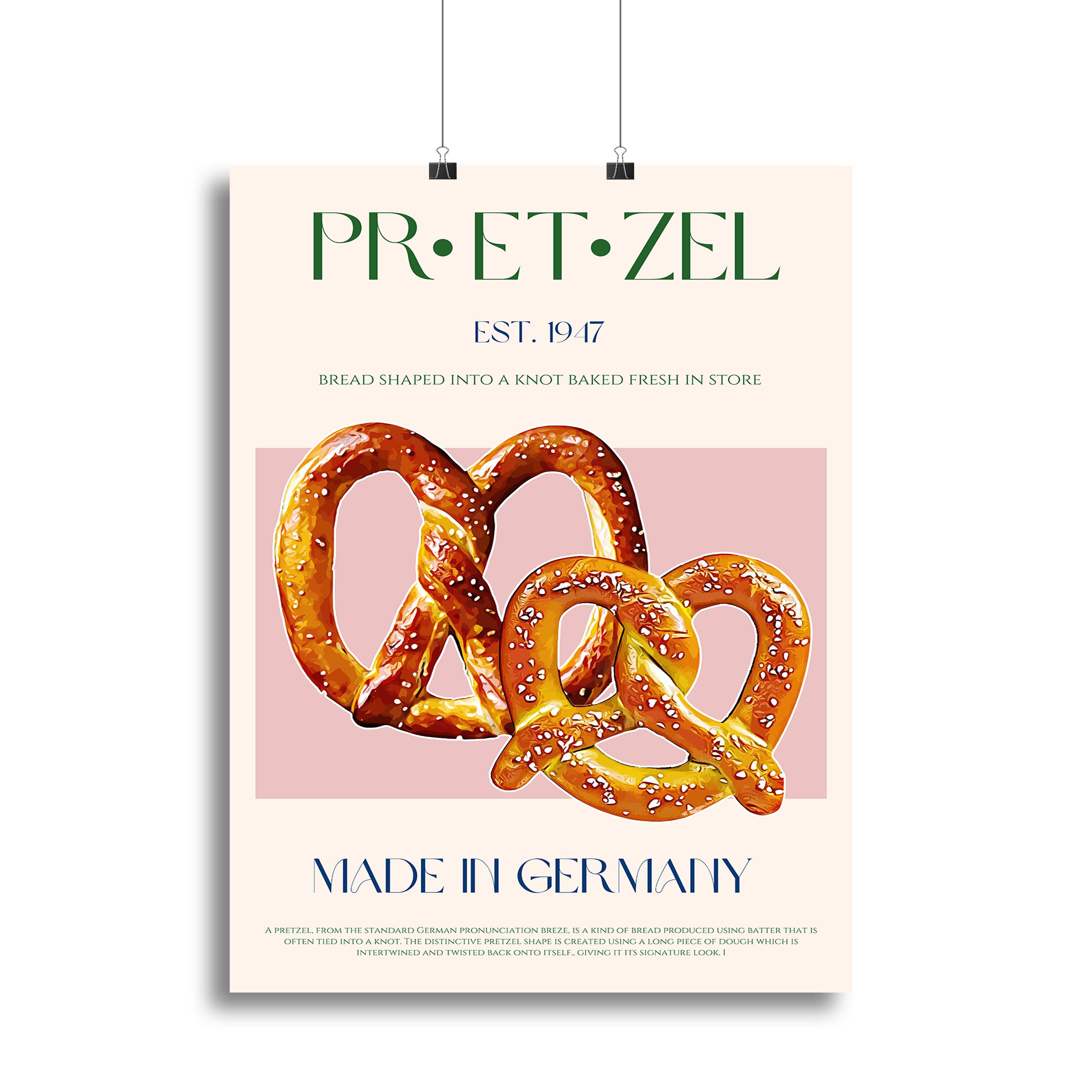 Pretzel Print Canvas Print or Poster - Canvas Art Rocks - 2