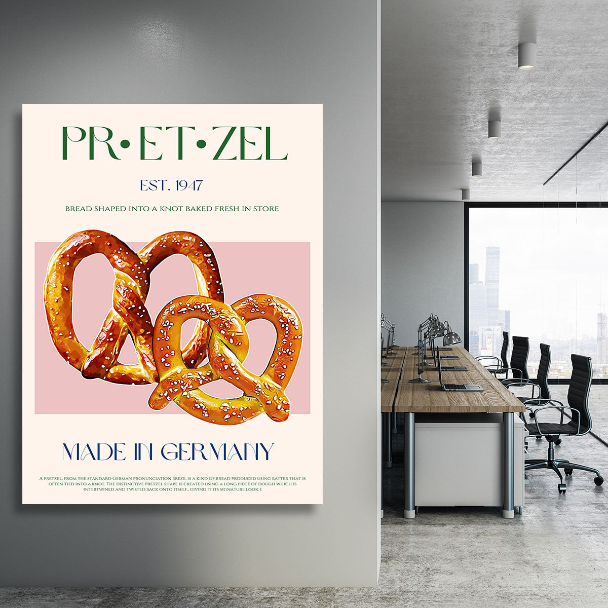 Pretzel Print Canvas Print or Poster - Canvas Art Rocks - 3