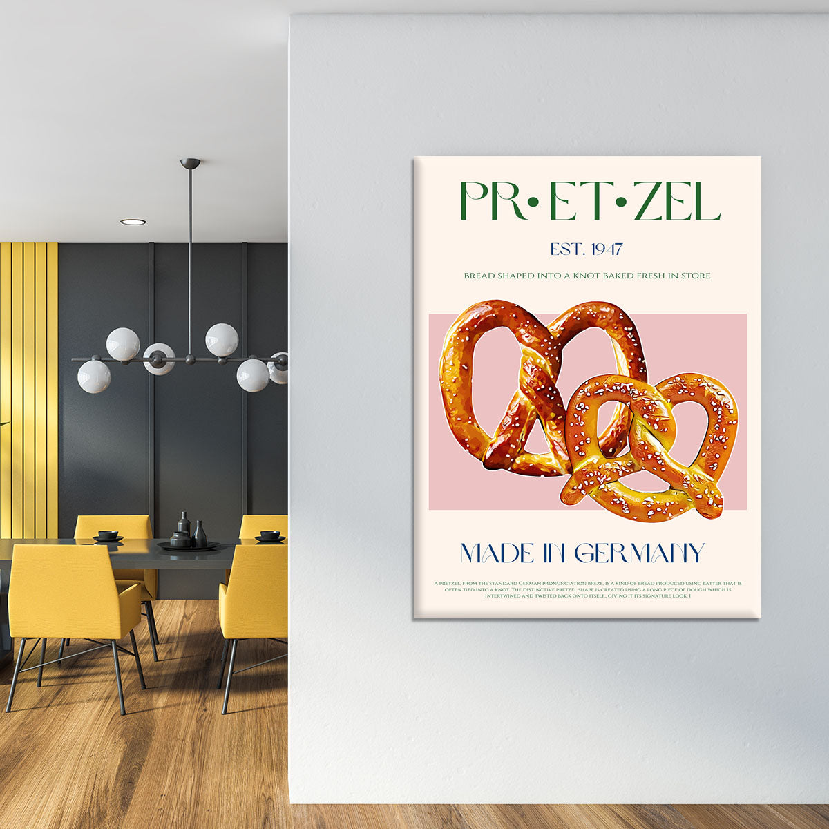 Pretzel Print Canvas Print or Poster - Canvas Art Rocks - 4