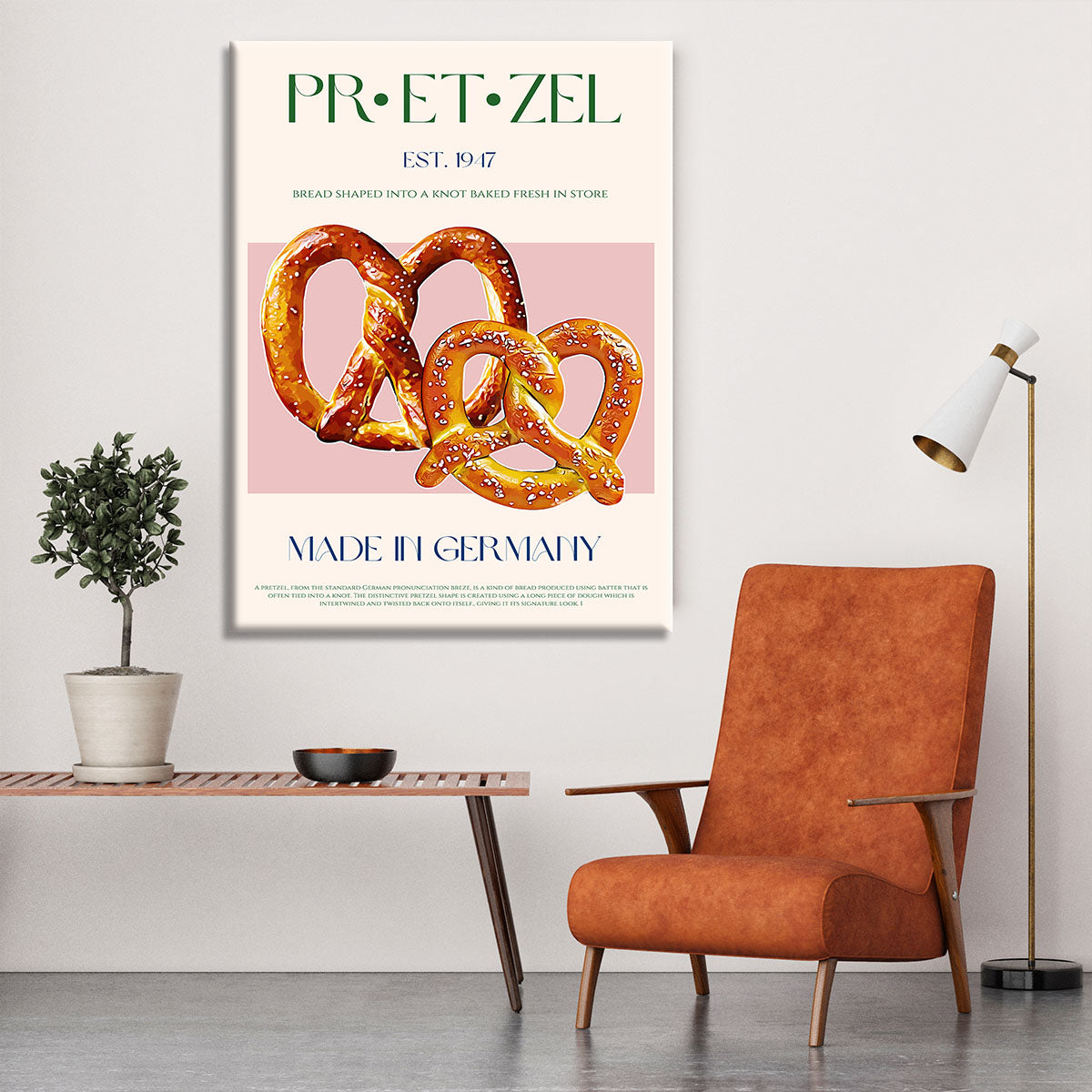 Pretzel Print Canvas Print or Poster - Canvas Art Rocks - 6