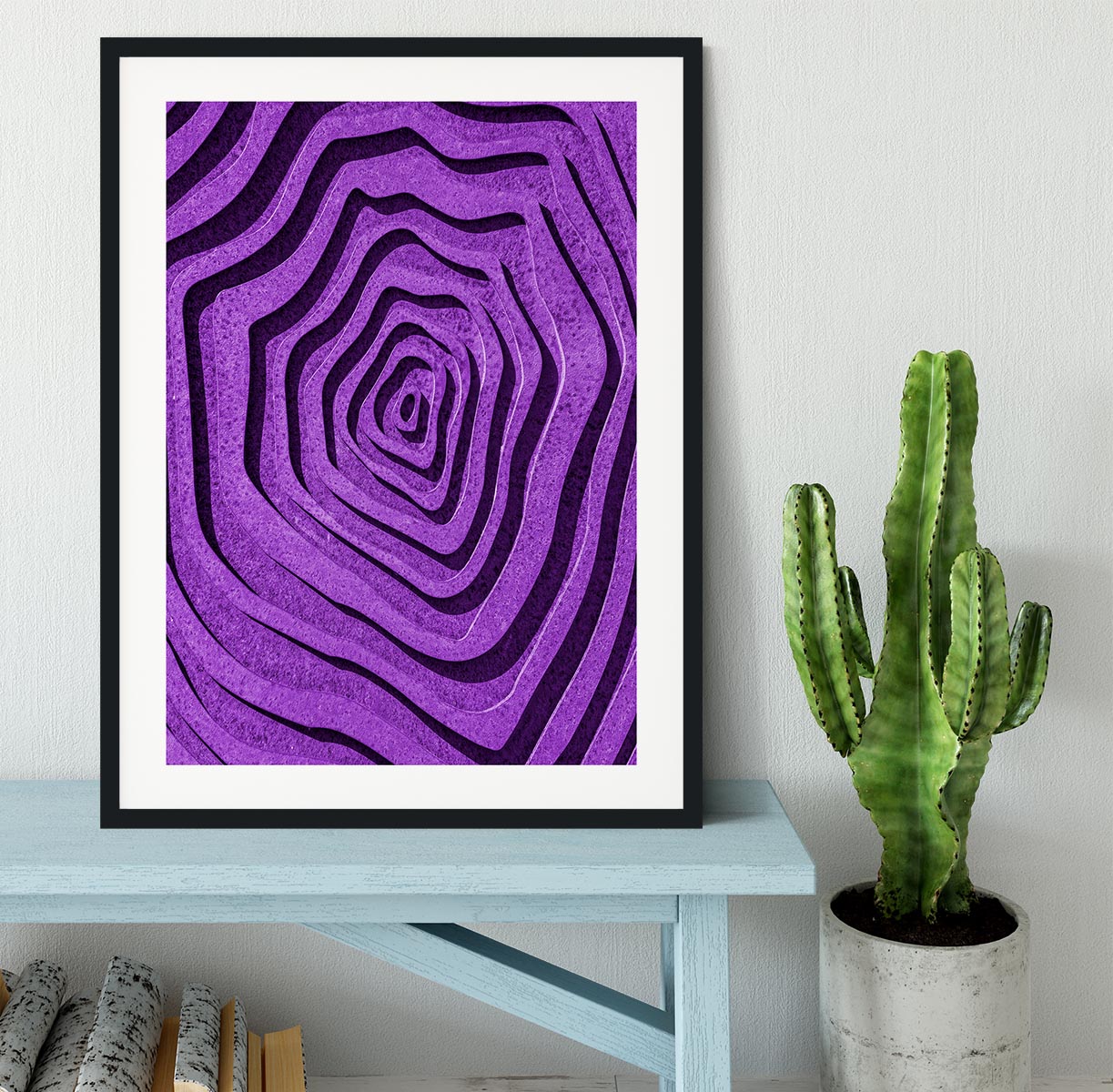 Purple Maze Framed Print - 1x - 1