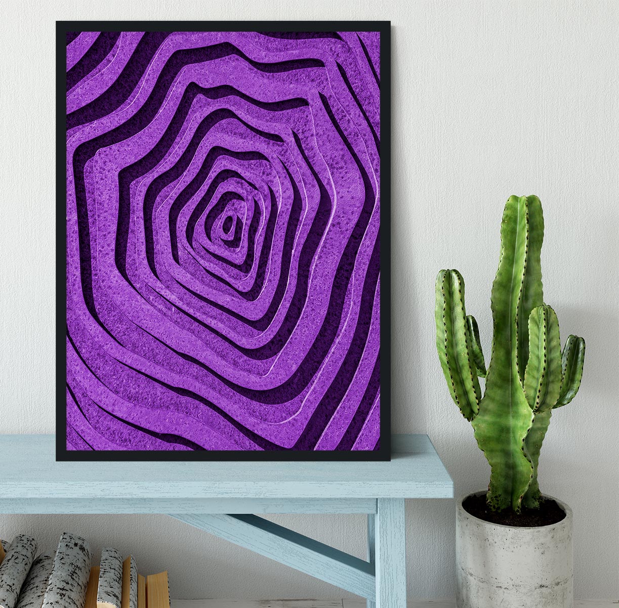 Purple Maze Framed Print - 1x - 2