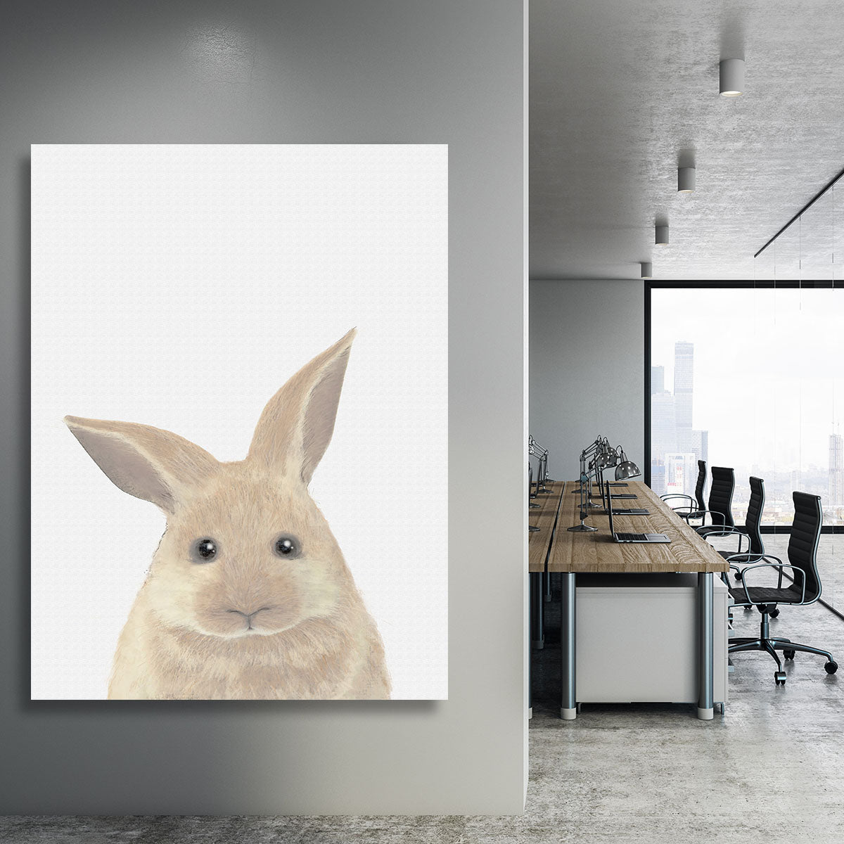 Rabbit Canvas Print or Poster - 1x - 3