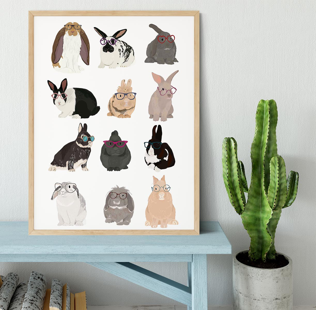 Rabbit Family Framed Print - 1x - 4