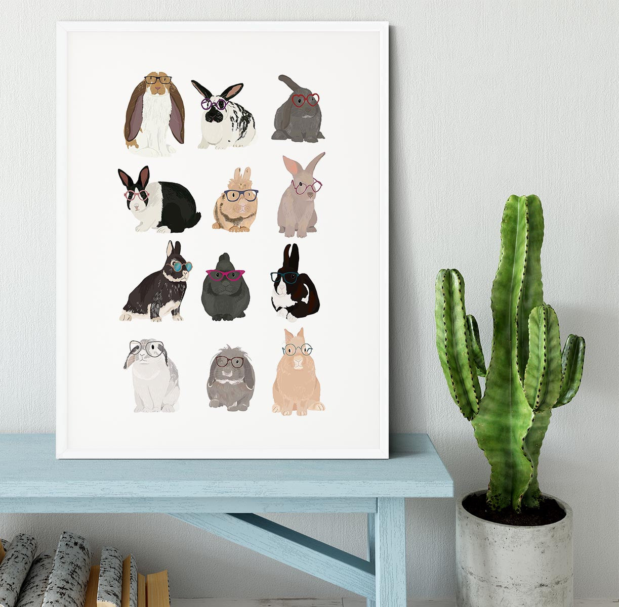 Rabbit Family Framed Print - 1x - 5