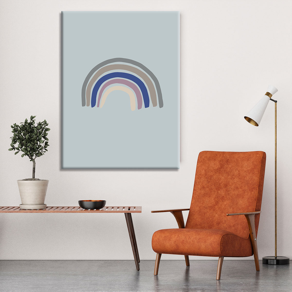 Rainbow Blue Canvas Print or Poster - 1x - 6