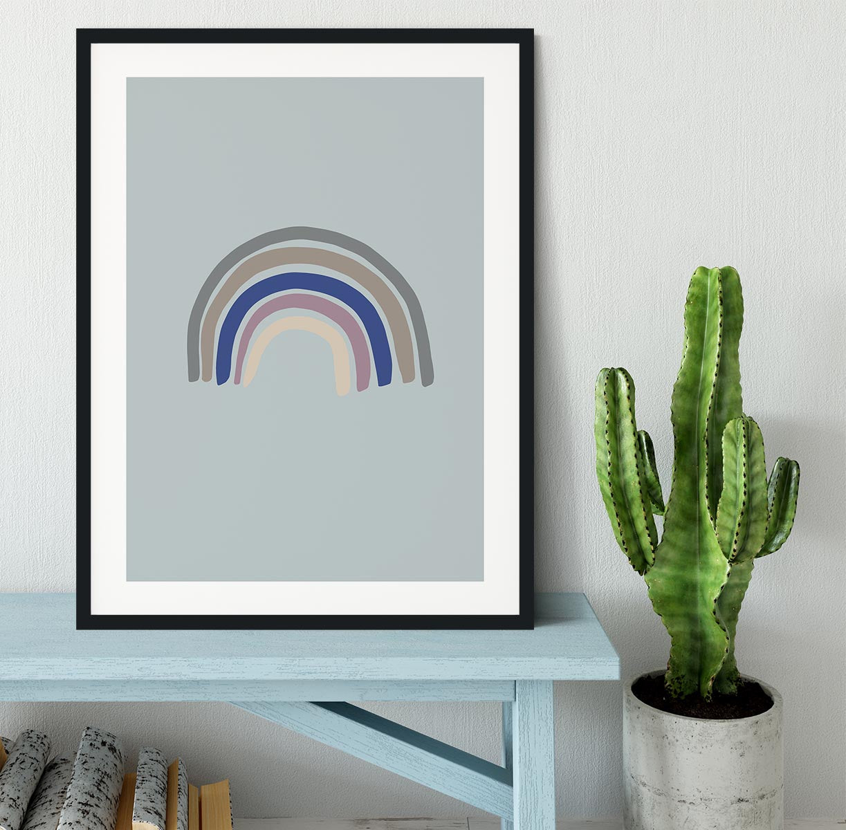 Rainbow Blue Framed Print - 1x - 1