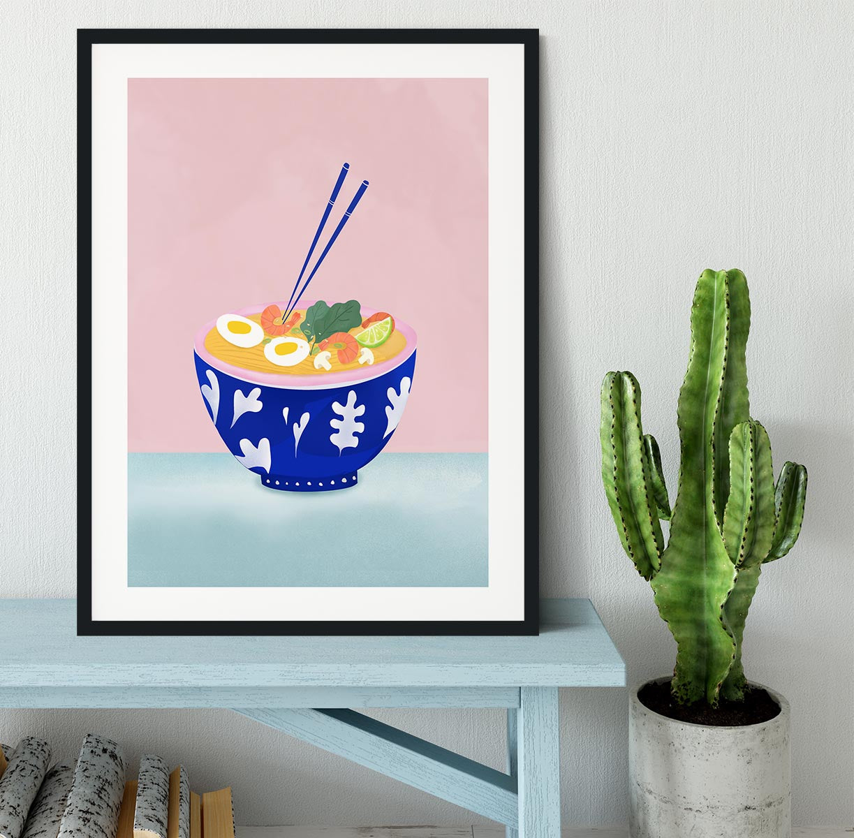 Ramen Bowl Framed Print - Canvas Art Rocks - 1