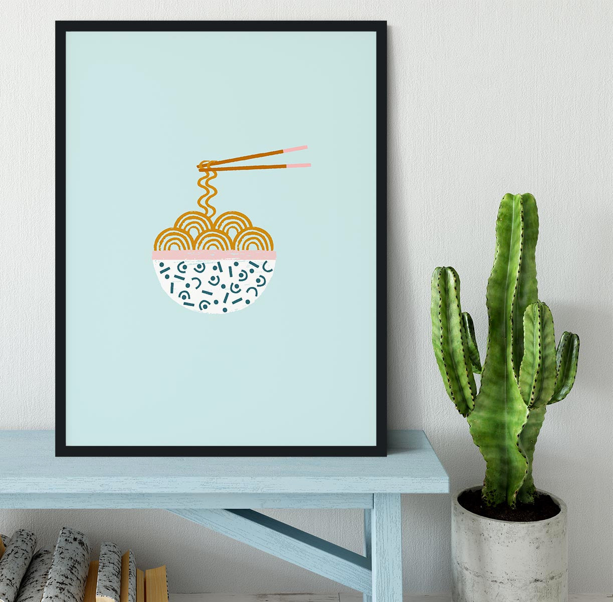 Ramen Vector Art Framed Print - Canvas Art Rocks - 2