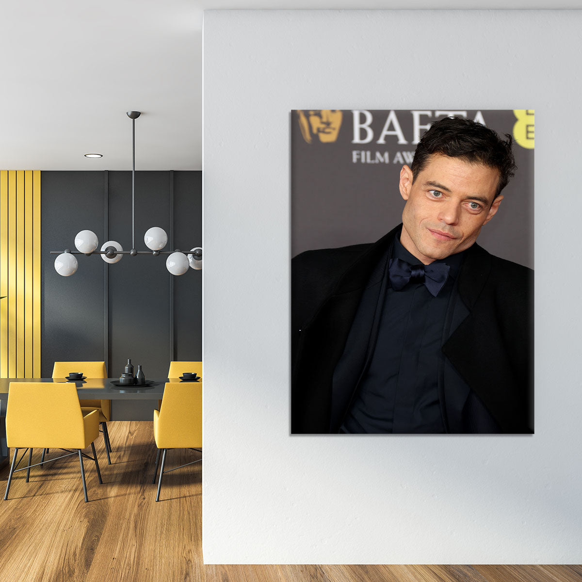 Rami Malek at the Baftas Canvas Print or Poster - Canvas Art Rocks - 4