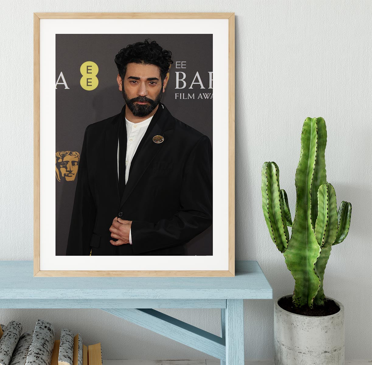 Ray Panthaki at the Baftas Framed Print - Canvas Art Rocks - 3