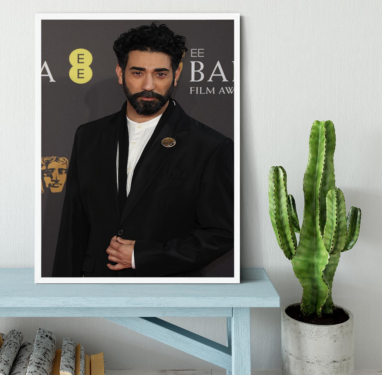 Ray Panthaki at the Baftas Framed Print - Canvas Art Rocks -6