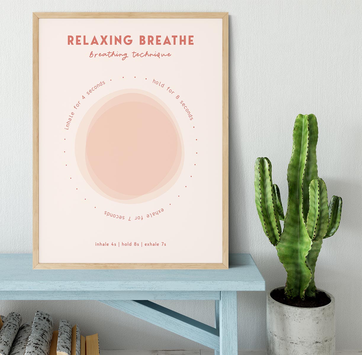 Relaxing Breathe Framed Print - Canvas Art Rocks - 4