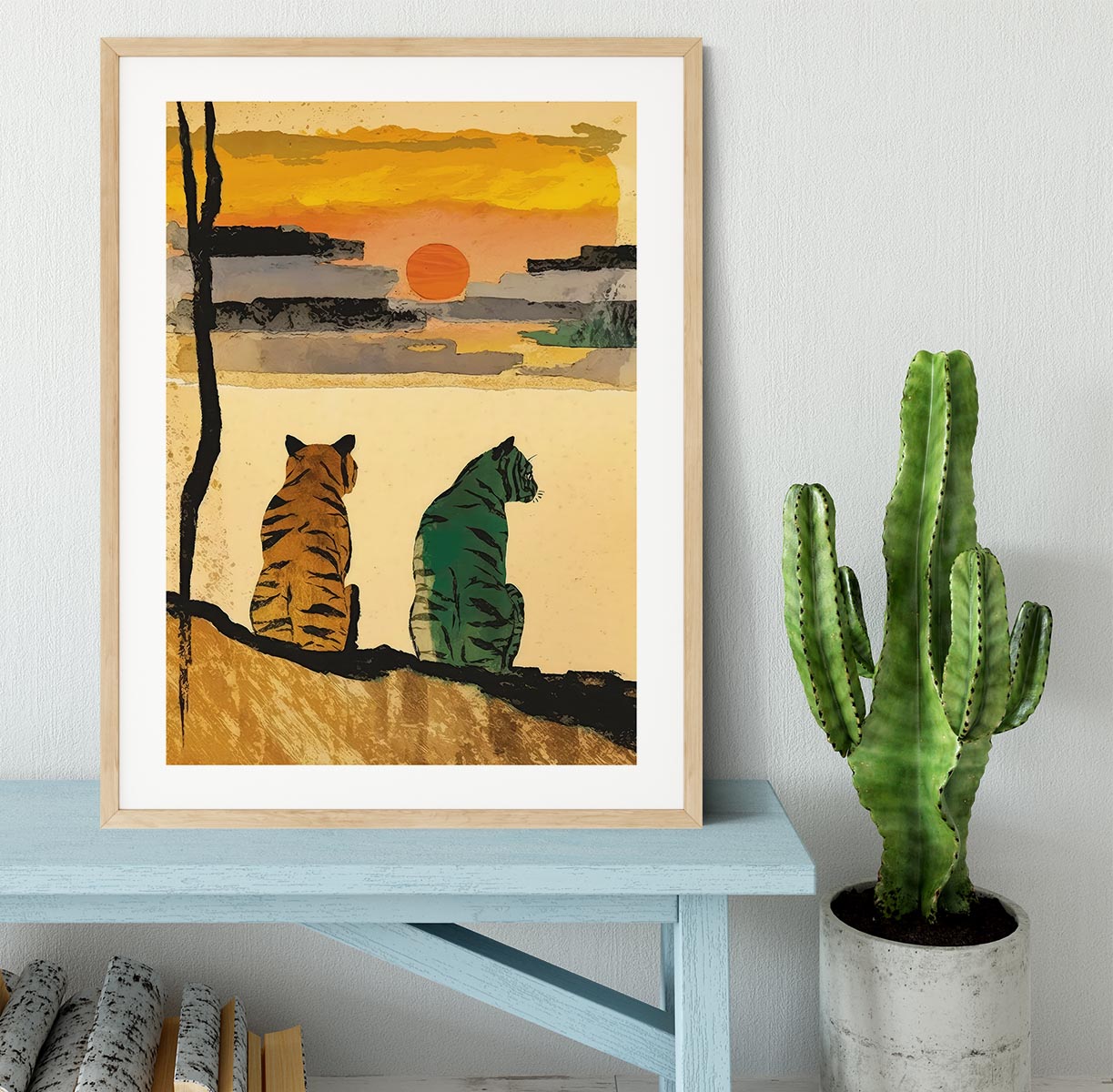 Resting Tigers Framed Print - 1x - 3