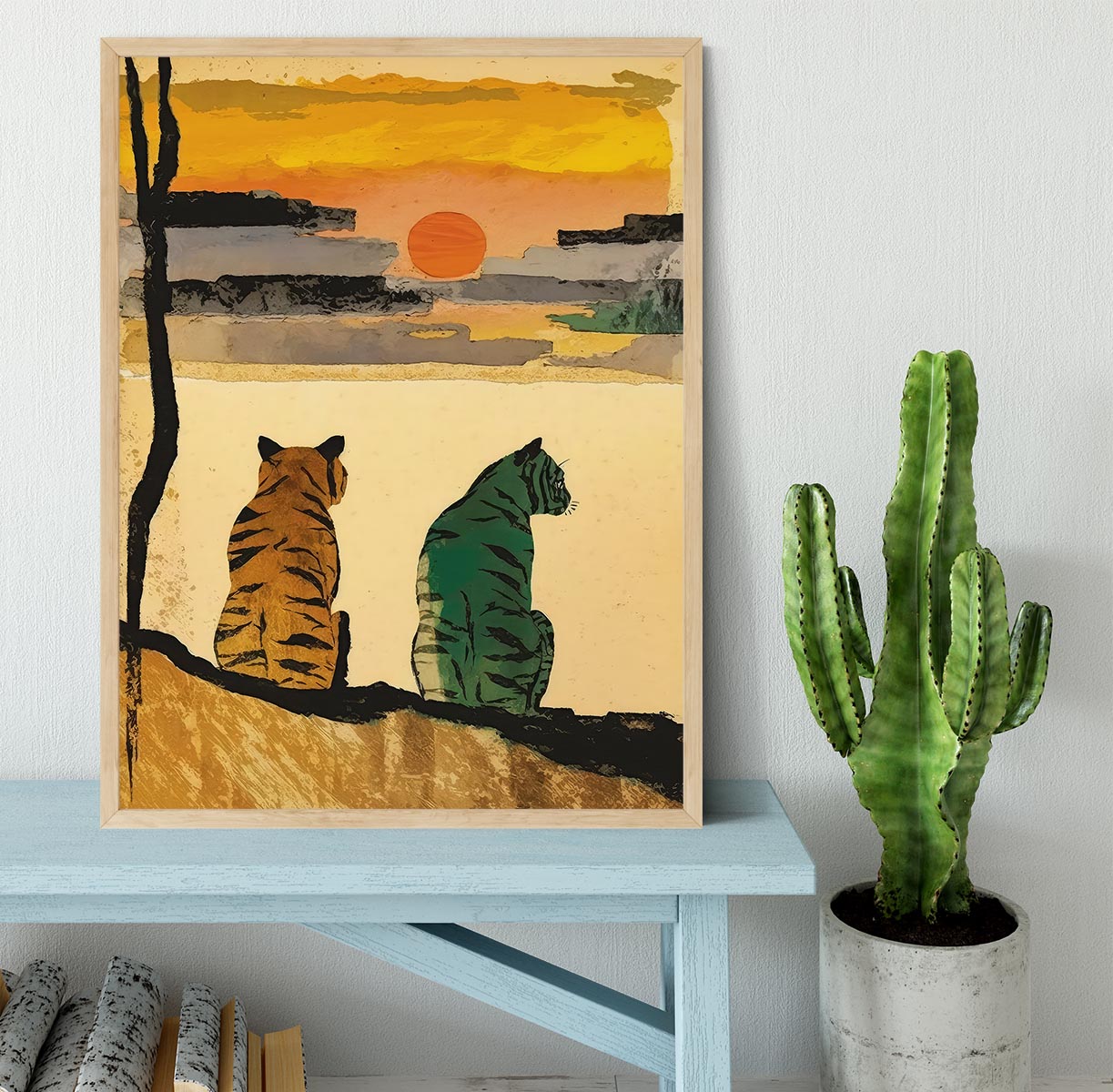 Resting Tigers Framed Print - 1x - 4