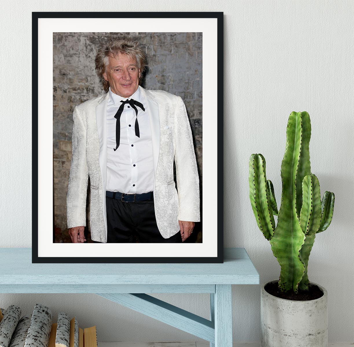 Rod Stewart in 2023 Framed Print - Canvas Art Rocks - 1