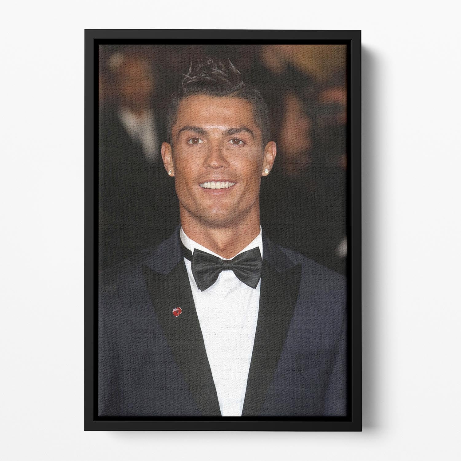 Ronaldo Wearing Poppy Floating Framed Canvas - Canvas Art Rocks - 2