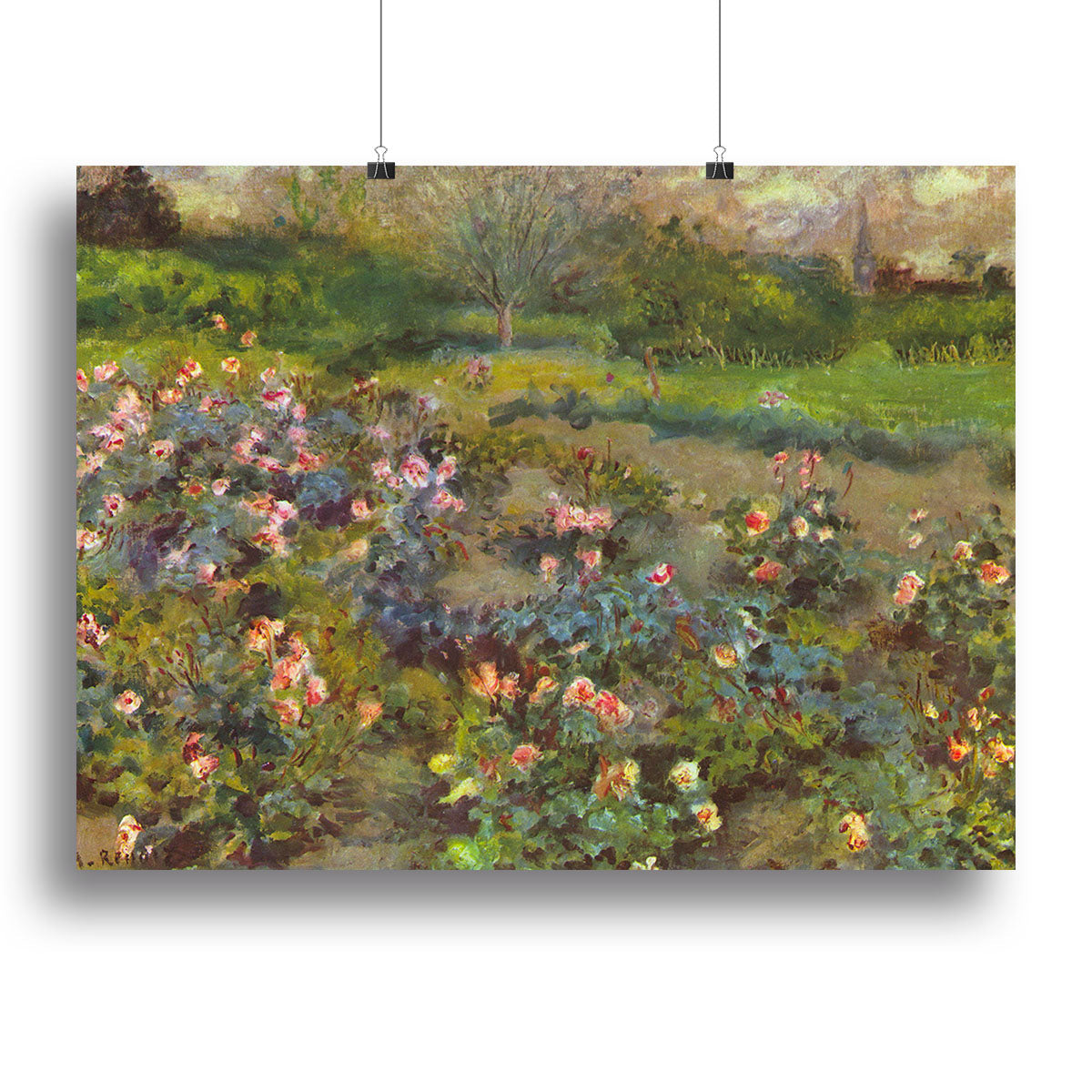 Rose Garden by Renoir Poster - Unframed