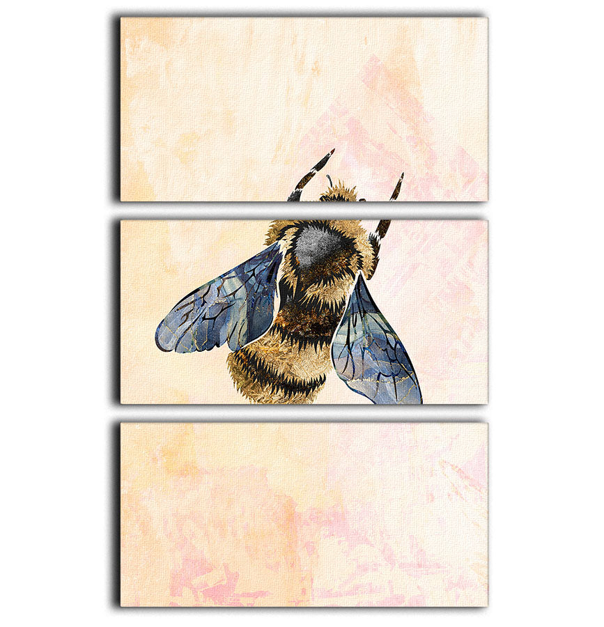 Rustic bee 3 Split Panel Canvas Print - 1x - 1