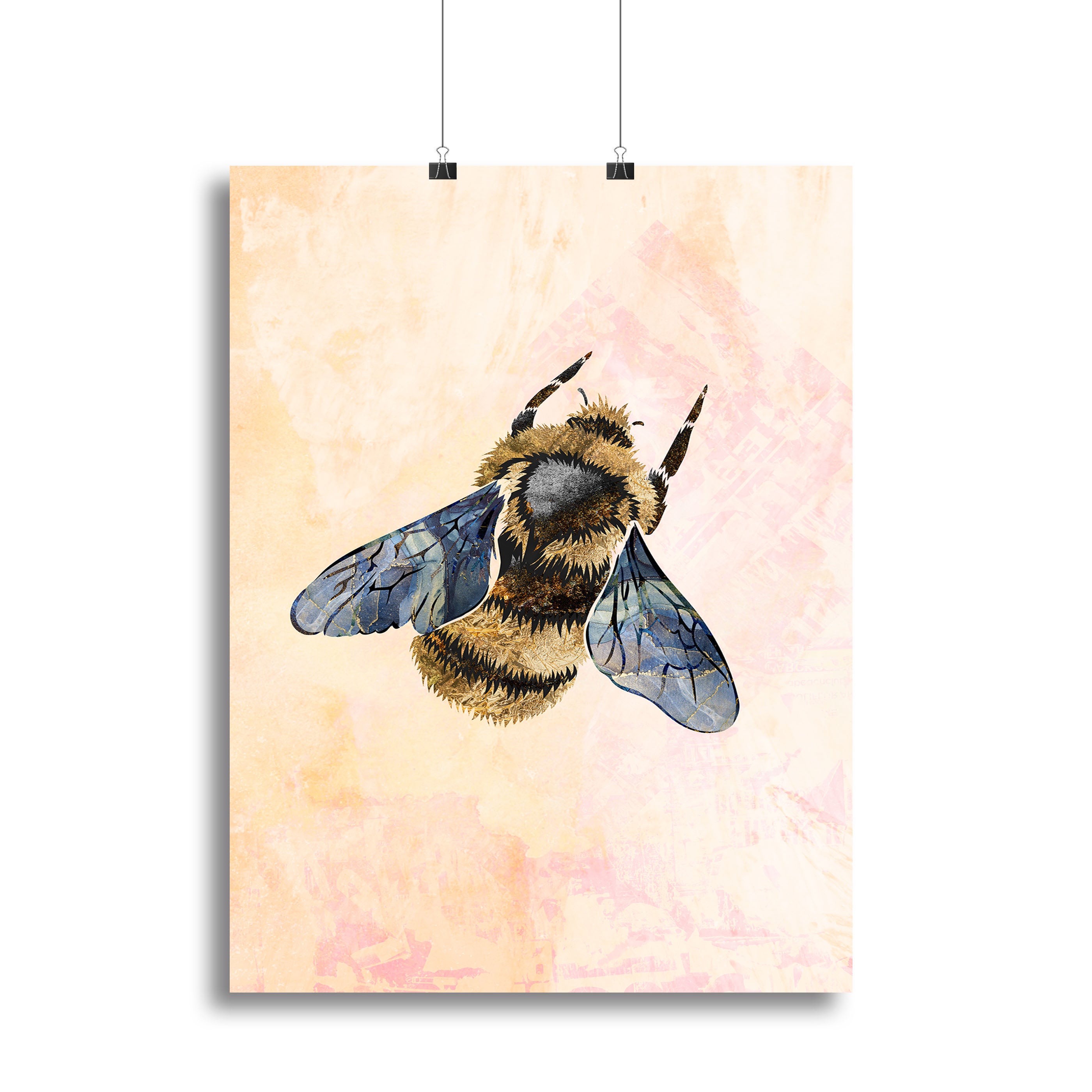 Rustic bee Canvas Print or Poster - 1x - 2