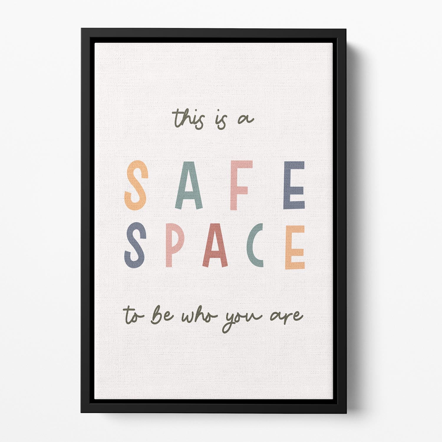 Safe Space Floating Framed Canvas - Canvas Art Rocks - 2