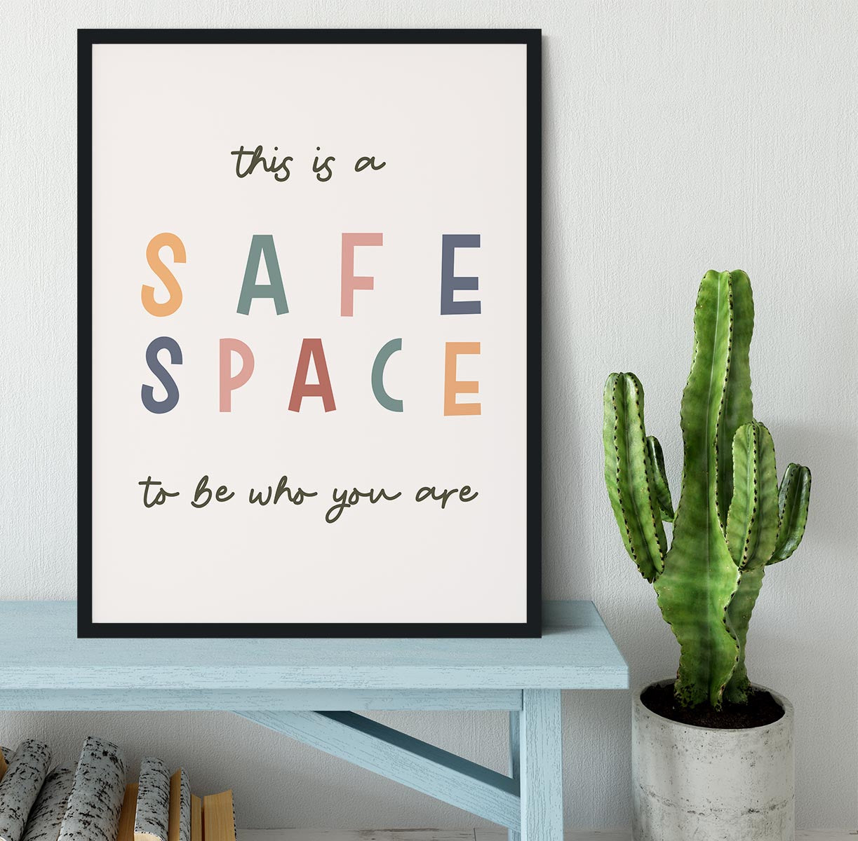 Safe Space Framed Print - Canvas Art Rocks - 2