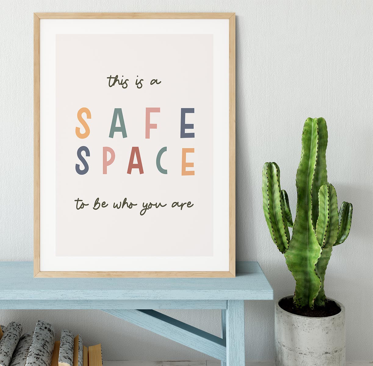 Safe Space Framed Print - Canvas Art Rocks - 3